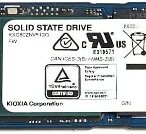 KIOXIA SSD 512GB XG6 M.2 2280 NVMe PCIe Gen3 x4 KXG60ZNV512G Solid State Drive for Dell HP Lenovo Laptop Desktop Ultrabook