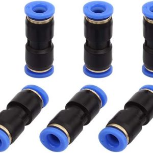 SNS Push to Connect Straight 1/4" Tube OD Plastic Union Pipe Tube Fitting Straight Pneumatic Connector(10 PCS) SPU-1/4