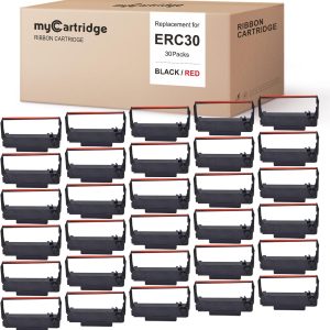 myCartridge Compatible Ribbon Replacement for ERC30/34/38 B/R,30 Pack